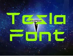 Tesla font