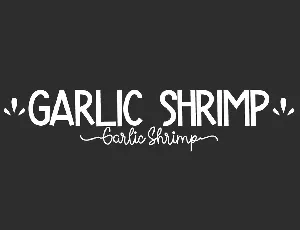 Garlic Shrimp Demo font