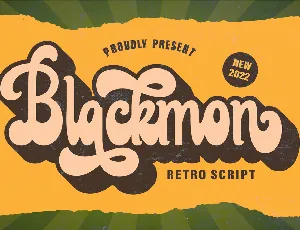 Blackmon font