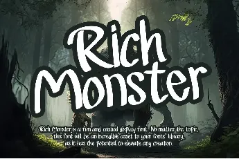 Rich Monster - Personal Use font