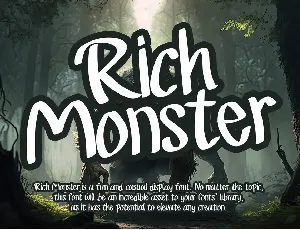 Rich Monster - Personal Use font