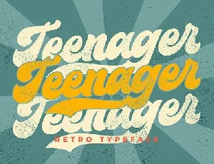 Teenager font