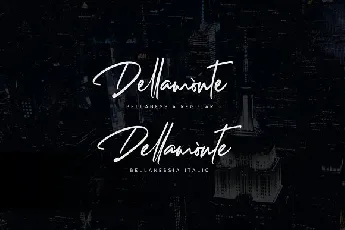 Bellanessia Signature font