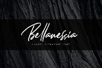 Bellanessia Signature font