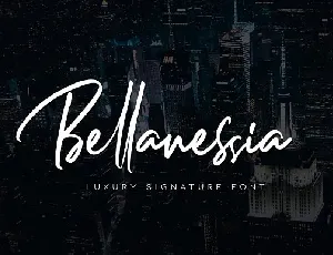 Bellanessia Signature font