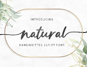 Natural font