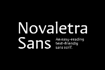 Novaletra Sans font