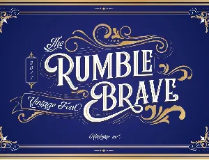 Rumble Brave VIntage Display font