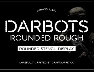 Darbots Rounded Rough font