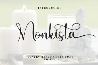 Monkista Script font