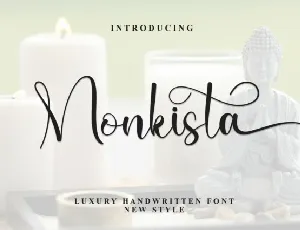 Monkista Script font