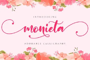 Monieta Dorable Calligraphy font