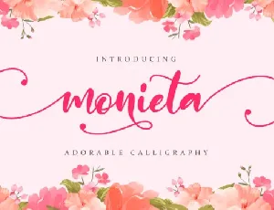 Monieta Dorable Calligraphy font