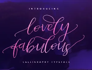 Lovely Fabulous Free font