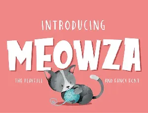 Meowza Playfull and Fancy font