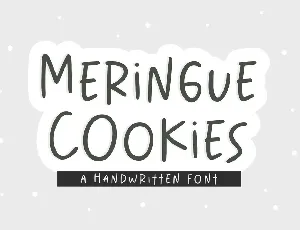 Meringue Cookies font