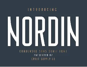 Nordin Free font