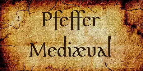 Pfeffer MediÃ¦val font