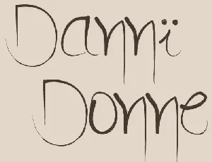 DanÃ¯ Donne font