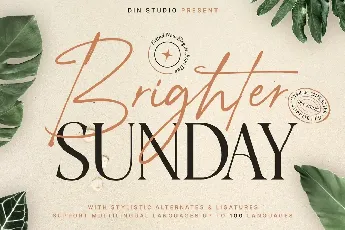 Brighter Sunday font