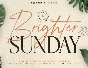 Brighter Sunday font