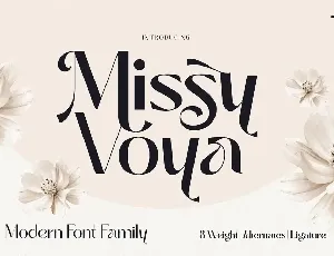 Missy Voya Family font