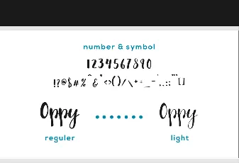 Oppy Sahra Demo font