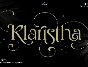 Klaristha font