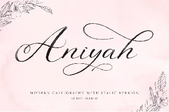 Aniyah Calligraphy font