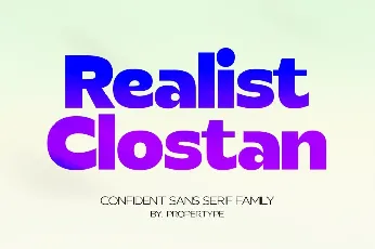 Realist Clostan font