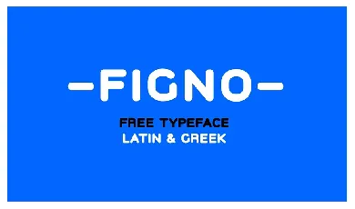 Figno Free Sans Serif Typeface font