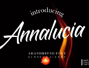 Annalucia font