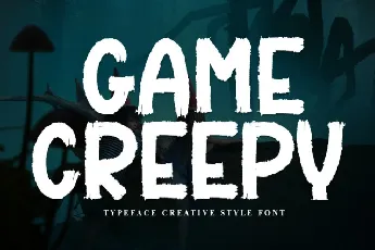 Game Creepy Display font