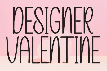 Designer Valentine Display font