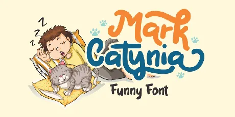 Mark Catynia font