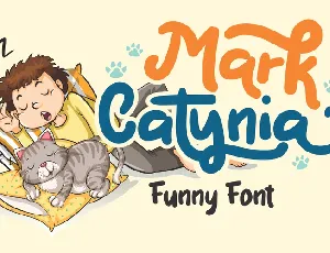 Mark Catynia font