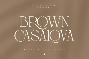 Brown CasalovaDemo font