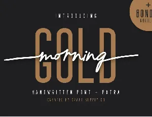 Morning Gold Free font