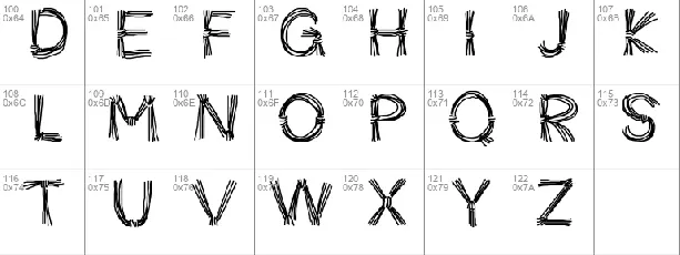 PWFicelles font