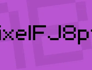 pixelFJ8pt1 font