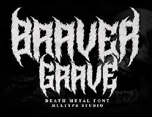 Braver Grave font