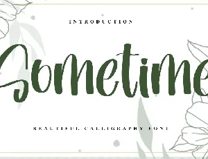 Sometime font