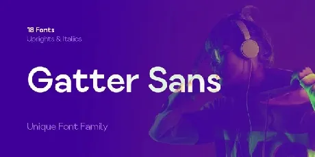 Gatter Sans font