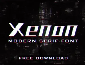 Xenon Display font