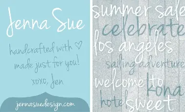 Jenna Sue Handwritten font