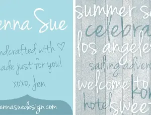 Jenna Sue Handwritten font