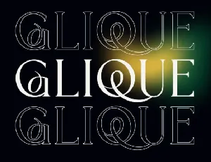 Glique font