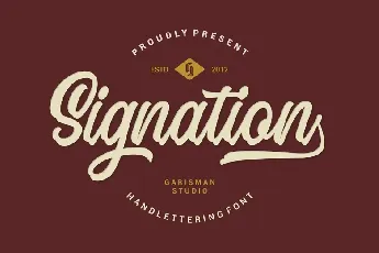 Signation Handlettering (1) font