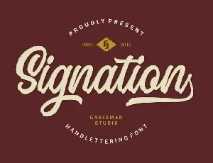 Signation Handlettering (1) font