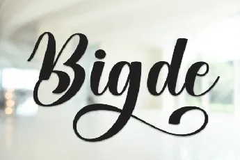 Bigde Script font